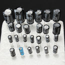 3pcs Geekcreit 1uF-2200uF 125pcs 25 Values Electrolytic Capacitor Assorted Kit Set