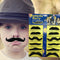 12Pcs Halloween Fake Self-Adhesive Stick-On Mustache Decorations Disguise Novelty Toys Set
