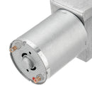 Machifit JGY-370 DC 6/12/24V 150RPM Double Shaft Worm Gear Motor Self-locking Reduction Gear Motor