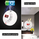 Smoke Detector Home Security Fire Alarm Photoelectric Sensor Battery Operated