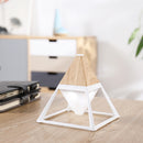 GX.Diffuser LED Night Light USB Interface Charging Wall Lamp Art Pyramid Shape