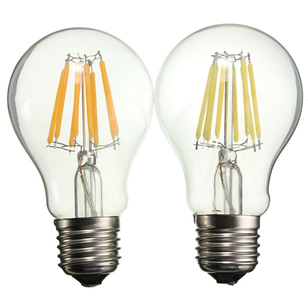 E27 A60 LED 8W COB Edison Retro Filament Light White/Warm White Tungsten Globe Lamp Bulb AC 220V