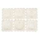 4 Sets Mooncake Pastry Press Mold 100g 50g DIY Flower Pattern Mould Decor w/ 20 Stamps Round Square