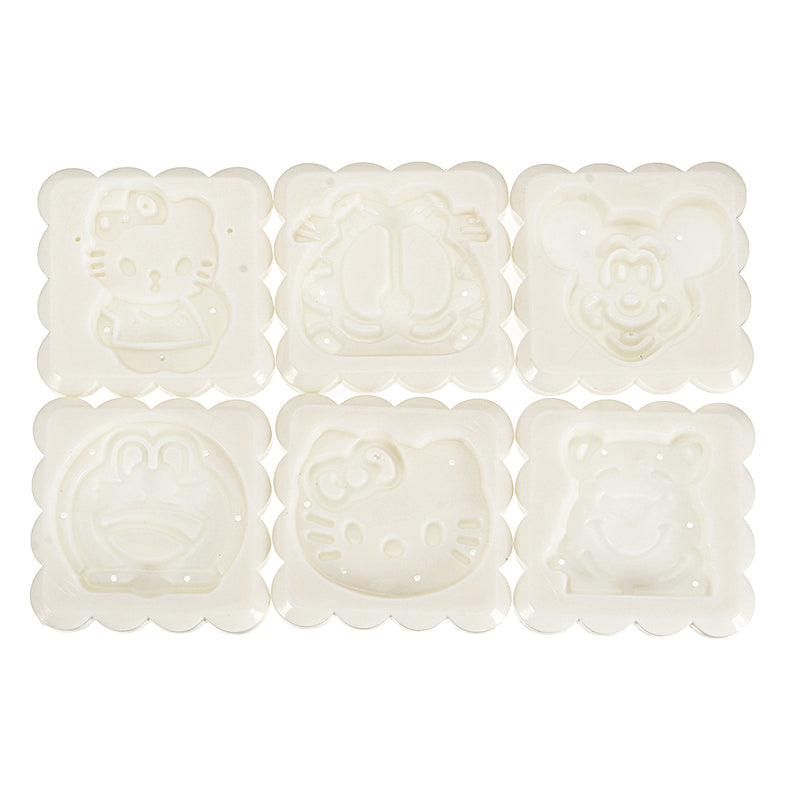 4 Sets Mooncake Pastry Press Mold 100g 50g DIY Flower Pattern Mould Decor w/ 20 Stamps Round Square