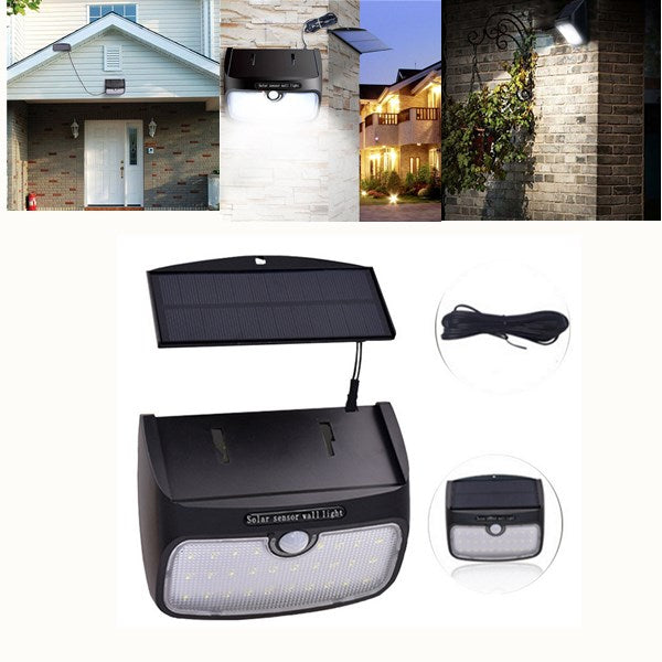 Solar 48 LED Detachable Motion Sensor Waterproof Wall Light Outdoor Security Lamp