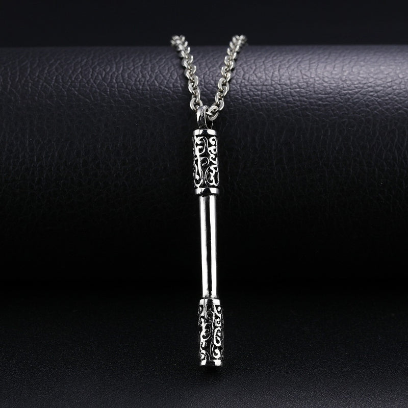 Stainless Steel Jingubang Monkey King Pendant Necklace Chain Myth Journey to the West