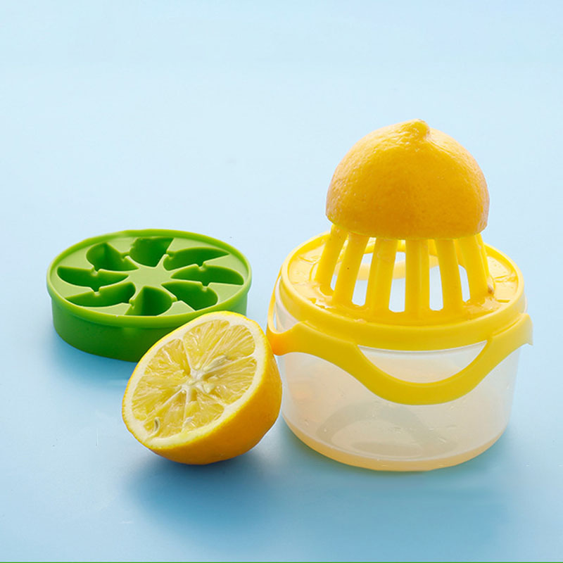 Manual Juicer 5-piece 1 Set With Ice Tray Measuring Cup Lemon Orange Squeezer Silicone Ice Lattice