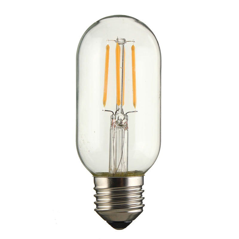 Dimmable E27 E26 T45 4W Warm White COB LED Filament Retro Edison LED Bulbs 110V / 220V