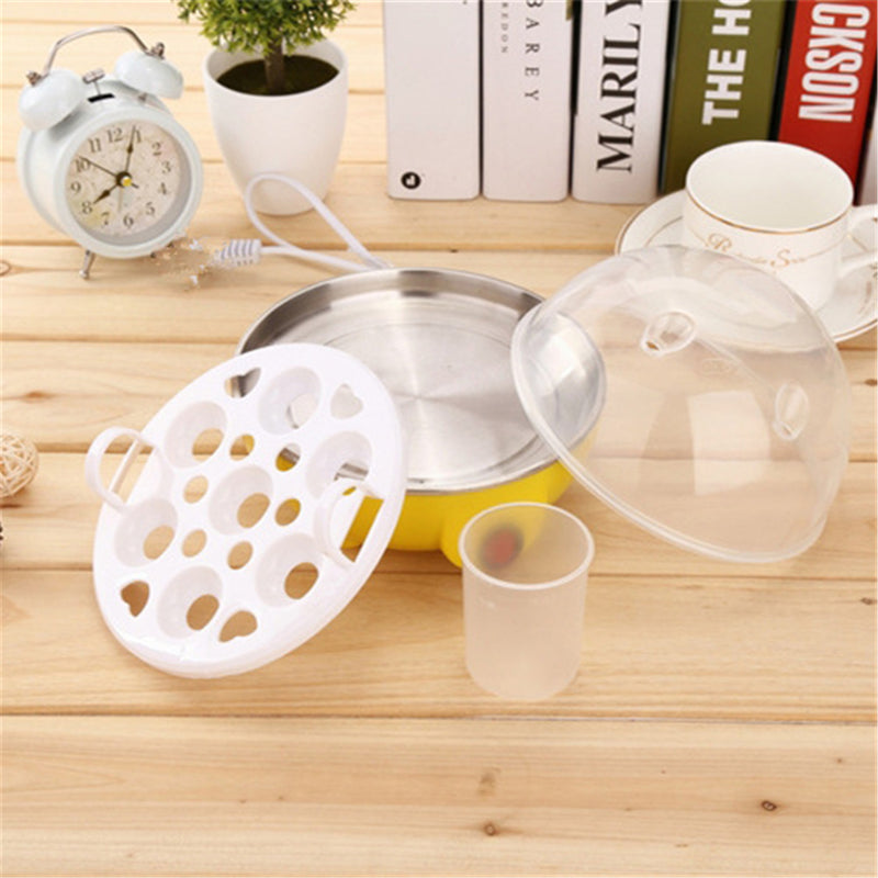 Clear 7 Eggs Electric Auto Egg Boiler Steamer Breakfast Cooker Kitchen Cookware