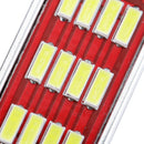 Audew 6PCS 42mm C5W 4014 SMD LED Festoon Dome Lights Licence Plate Bulbs 12V 2.7W 4882K White Kit