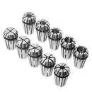 Machifit 10pcs ER16 1-10mm Spring Collet CNC Carving Machine Milling Chuck Collet Lathe Tool