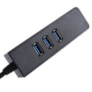 USB 3.0 to 3 Port USB 3.0 Hub Adapter 10GBit/s Gigabit Ethernet for Laptop PC