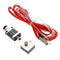 Silver/Red Color  V6 1.75mm All Metal J-Head Hotend Remote Extruder Kit with Heating Tube