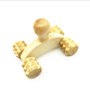Wood Massager Manual Small Four Wheel Wooden Massager Manual Massager Whole Body Massager
