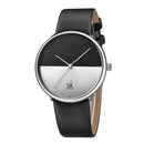 SHENGKE SK K9016 Fashion Double Color Creative Dial Leather Strap Couple Watch Quartz watch