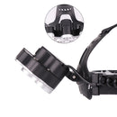 XANES 2201 3200LM 3*T6 LED + 4* XPE LED 4 Modes Headlamp 3*18650 Battery USB Interface