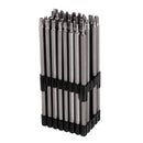 Drillpro 32pcs Extra Long 150mm Screwdriver Bit Set Security 1/4 Inch Hex Shank Tamperproof Torx Hex Phillips Spanner Torq Bits