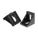 Suleve AJ40 40x40mm Aluminium Black Angle Corner Joint Electrophoresis Right Angle Bracket 4Pcs