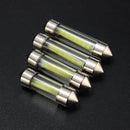 31/36/39/41mm COB LED Festoon Dome Lights Car Interior Map License Plate Bulb 12V 2W 90LM