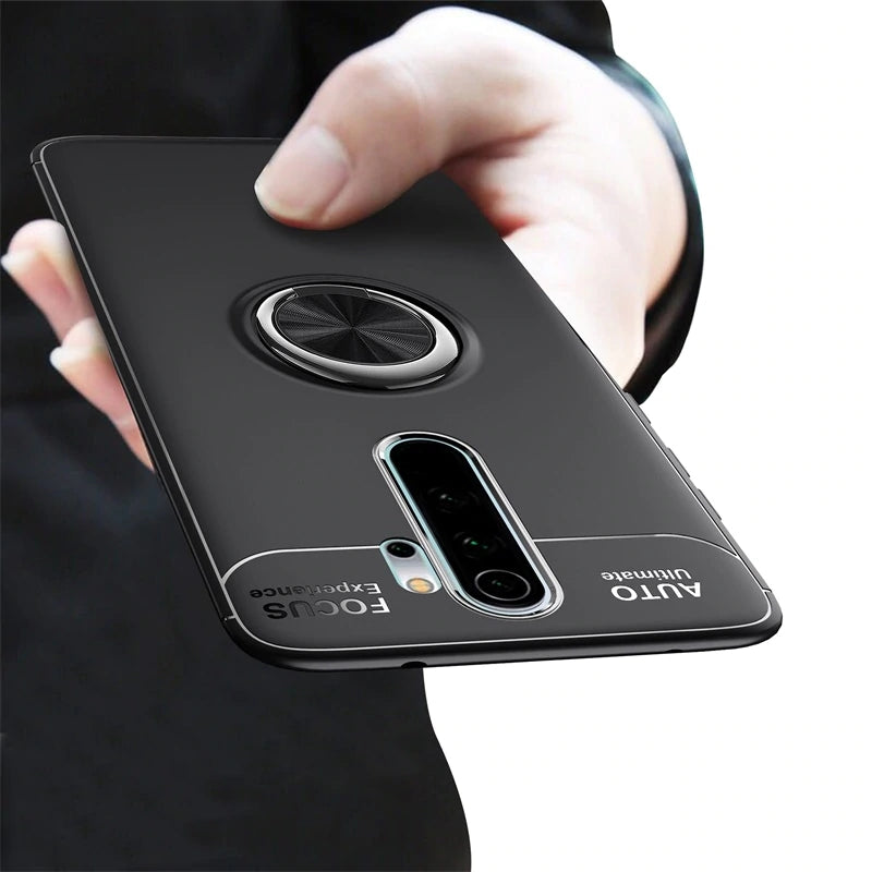Bakeey Xiaomi Redmi Note 8 pro 360 Rotating Magnetic Ring Holder Soft TPU Shockproof Protective Case