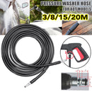 3/8/15/20M High Pressure Washer Water Hose for Black Decker PW1300 PW1400 PW1500