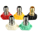 5pcs 2.0 GPM High Pressure Washer Spray Nozzles Tips For High Pressure Cleaner Watering Tools
