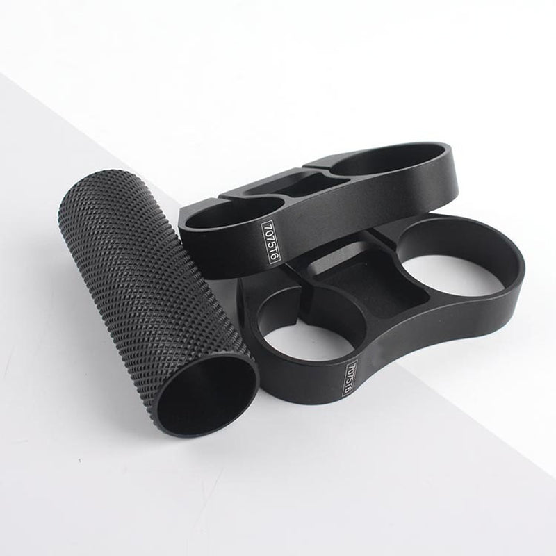 Qikour Folding Bike CNC Lightweight 7075 T6 Aluminum Double Stem BMX T-head Tube Adapter 25.4mm 31.8