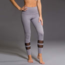 Women Quick-drying Net Yarn Yoga Pants Black High Waist Elastic Running Fitness Slim Sport Gym