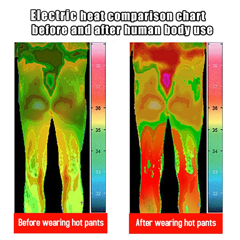 Electric USB Winter Heated Warm Pants Trousers Heating Fleece Skiing Warmer Men L-7XL