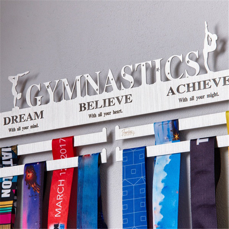 36 Medals Metal Steel Running Medal Hanger Display Rack Decorations for Running Swim Bike Competition