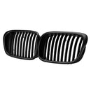 Pair Front Grille Grill Black for BMW E39 5 Series M5 1997-2003