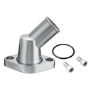 Polished Aluminum 45 Water Neck Thermostat for SB BB Chevy 327 350 454 396