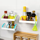 Wall Mounted Kitchen Storage Rack Sink Holder Container Sucker Adjustable Storage Baskets