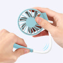 360 Adjustable Portable Mini Fan Li-ion Battery Hands Free Cooling Fan USB Rechargable Hanging Neck Sport Fan Mini Air Fan