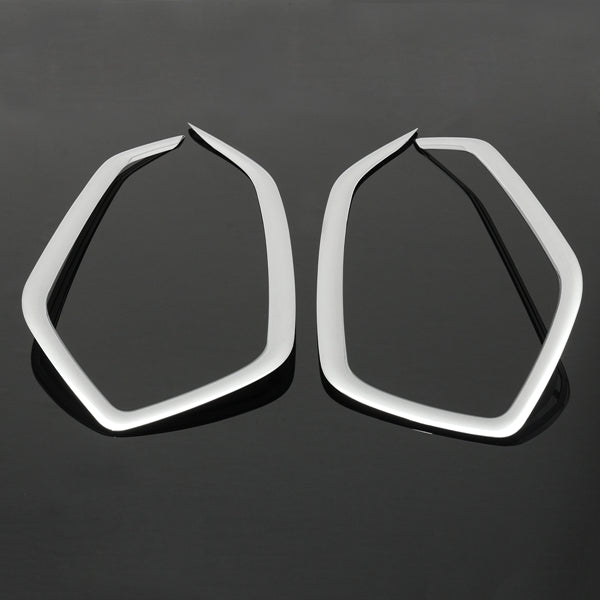 2pcs Chrome Front Fog Light Trim Decoration Cover For Hyundai Tucson 2015 2016
