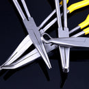 4Pcs 11 inch Extra Long Nose Pliers Straight Bent Mechanic Equipment Hand Tool Set
