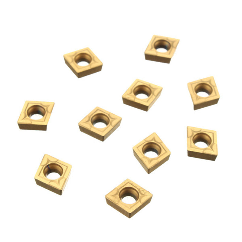 10Pcs CCMT060204 US735 CCMT21.51 CNC Carbide Inserts For Steel/Stainless Steel