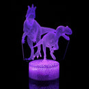 3D Illusion Night Light Touch Remote Control Home Decor Table Desk Lamp