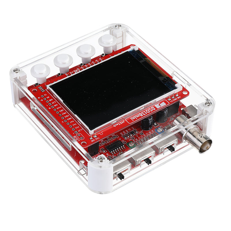 NEW JYETech 13805K DSO138 Mini 200KHz Digital Oscilloscope SMD Soldered Version DC3.5V-6V With Housing