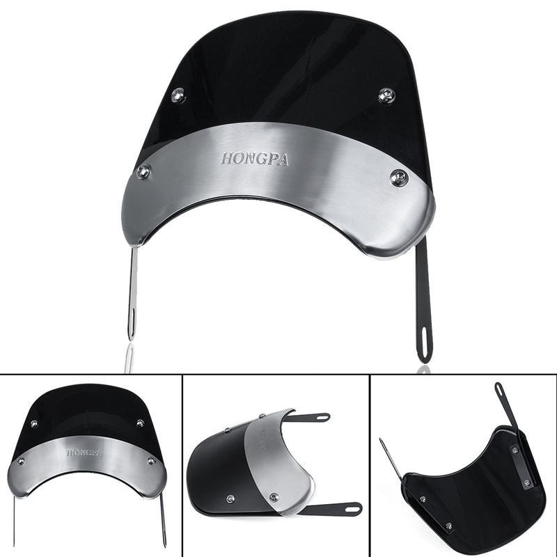 5-7 inch Headlight Universal Motorcycle Windshield Flexible Extension Spoiler Windscreen Sun Visor