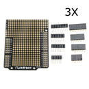 3Pcs DIY PCB Prototyping Protoshield Expansion Board Kit Compatible UNO R3 For