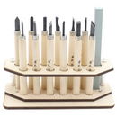 12Pcs Wood Carving Tool Set Chisels Cutter Woodcut Woodworking Arts Craft Kit