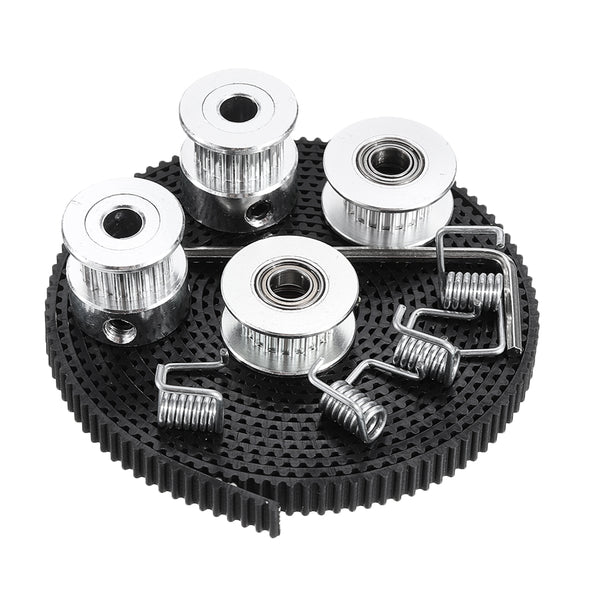 2M/5M GT2-6 Open Synchronous Timing Belt+ 20 Teeth Timing Pulley + Idler  + Wrench Spring Kit for Prusa I3 3D Printer