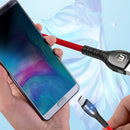 Marjay 3A Micro USB Type C Fast Charging Lace Zinc Alloy Weaving Mobile Phone Data Cable For HUAWEI P30 Oneplus 7 XIAOMI MI9 S10 S10+