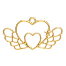 12pcs Gold Key Open Bezel Pendant Zinc Alloy UV Resin Frame Crafts DIY Pendant