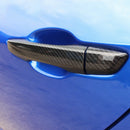 4PCS Carbon Fiber Car Exterior Door Handle Cover Cap For Honda Civic 10th 2016-2019