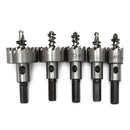 5pcs 16-30mm Hole Saw Cutter Drill Bit Set HSS Hole Saw Drill Sheet Metal Reamer with Wrench