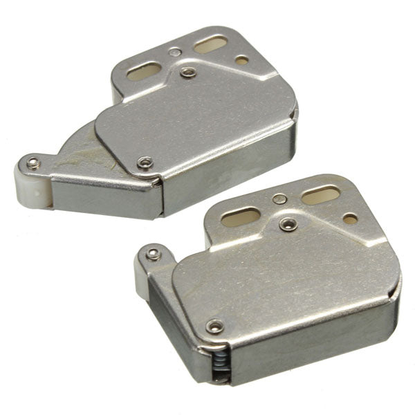 2pcs Mini Tip Catch Spring Loaded Cupboard Caravan Door Cabinet Boat Latch Lock