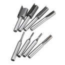 8pcs 1/4 Inch Shank Router Bit Kit Profiling Trimming Cutter Woodworking Tools
