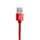 2M 90 Degree 2.4A Type C Nylon Braided Data Cable For Smartphone Tablet